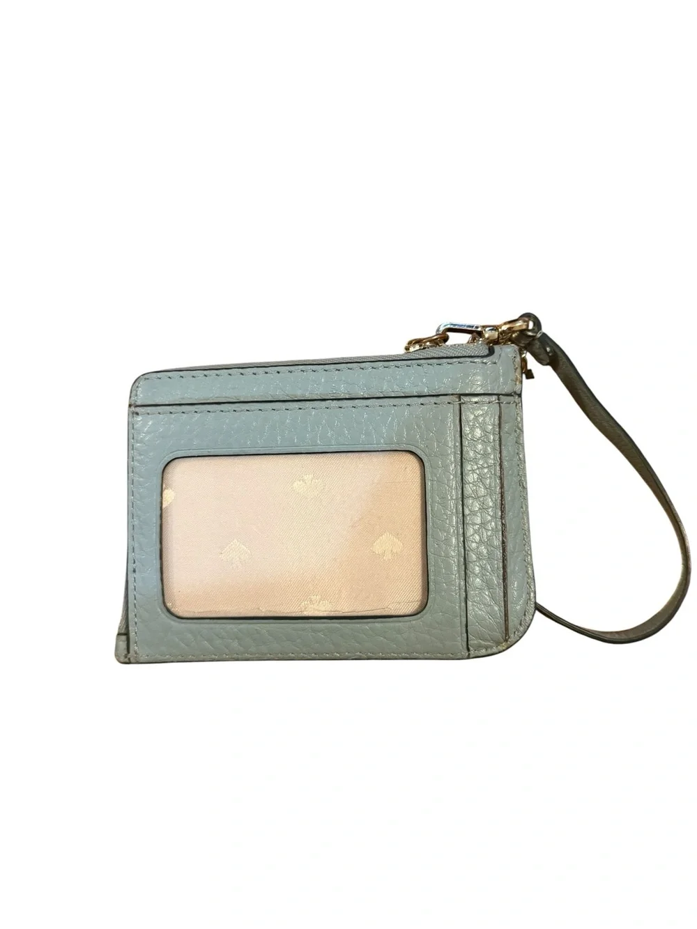 Kate Spade Pebbled blue Leather Card Holder